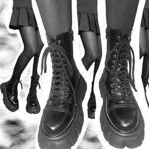 Jeffrey Campbell Platform Combat Boots